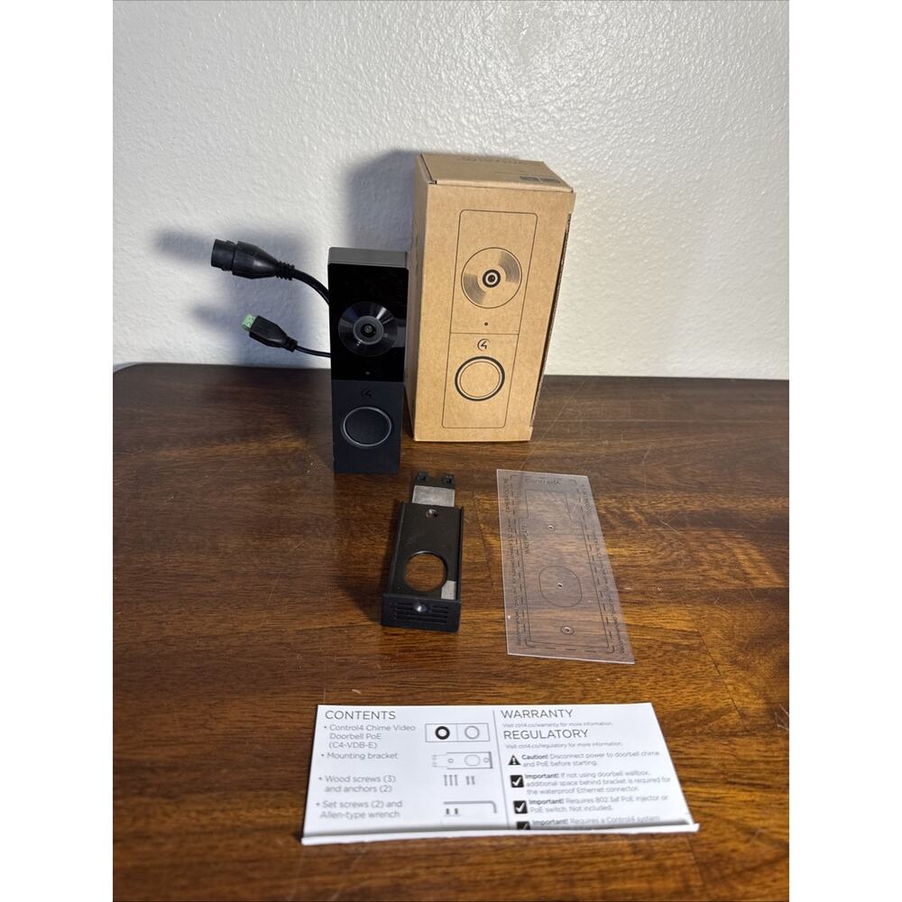 Control4 Chime Video Doorbell POE C4-VDB-E-BL